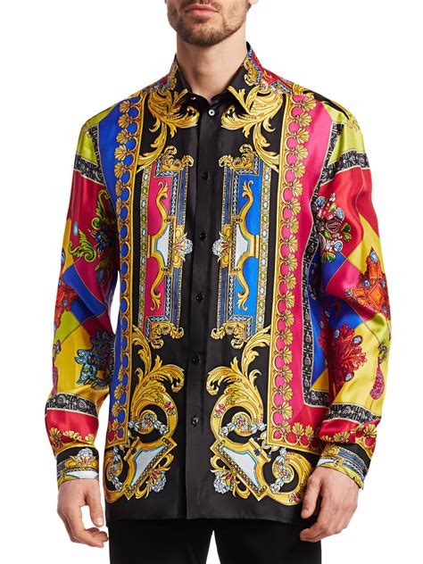 men's versace shirts cheap|versace long sleeve t shirt.